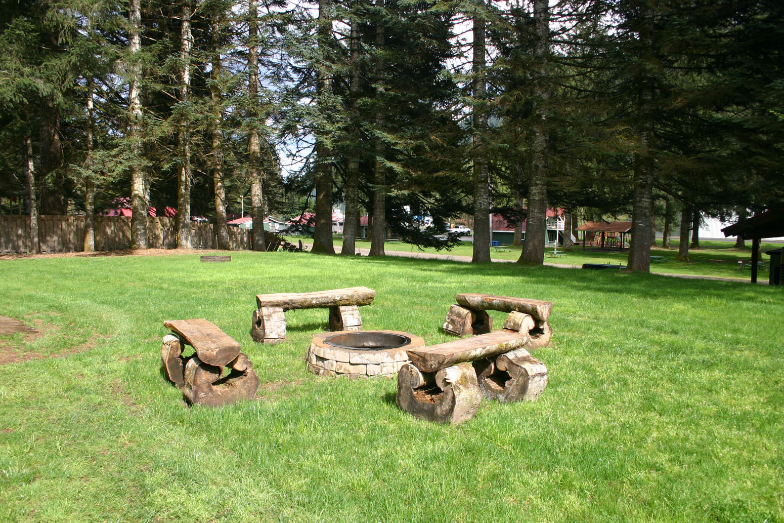 Public Fire Rings at Lone Fir RV Park