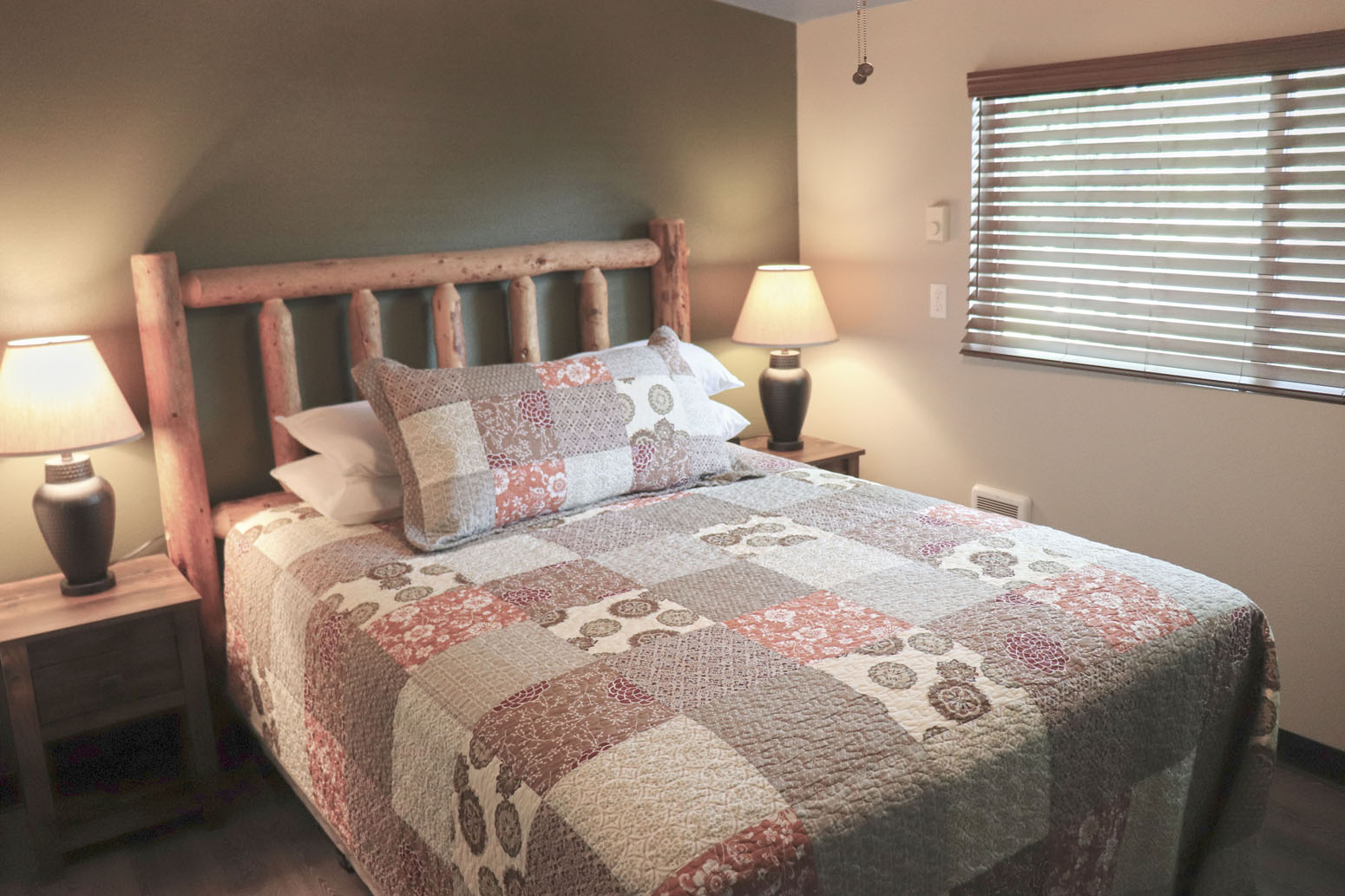 Hotel lodge rooms at Lone Fir Resort Mt St Helens