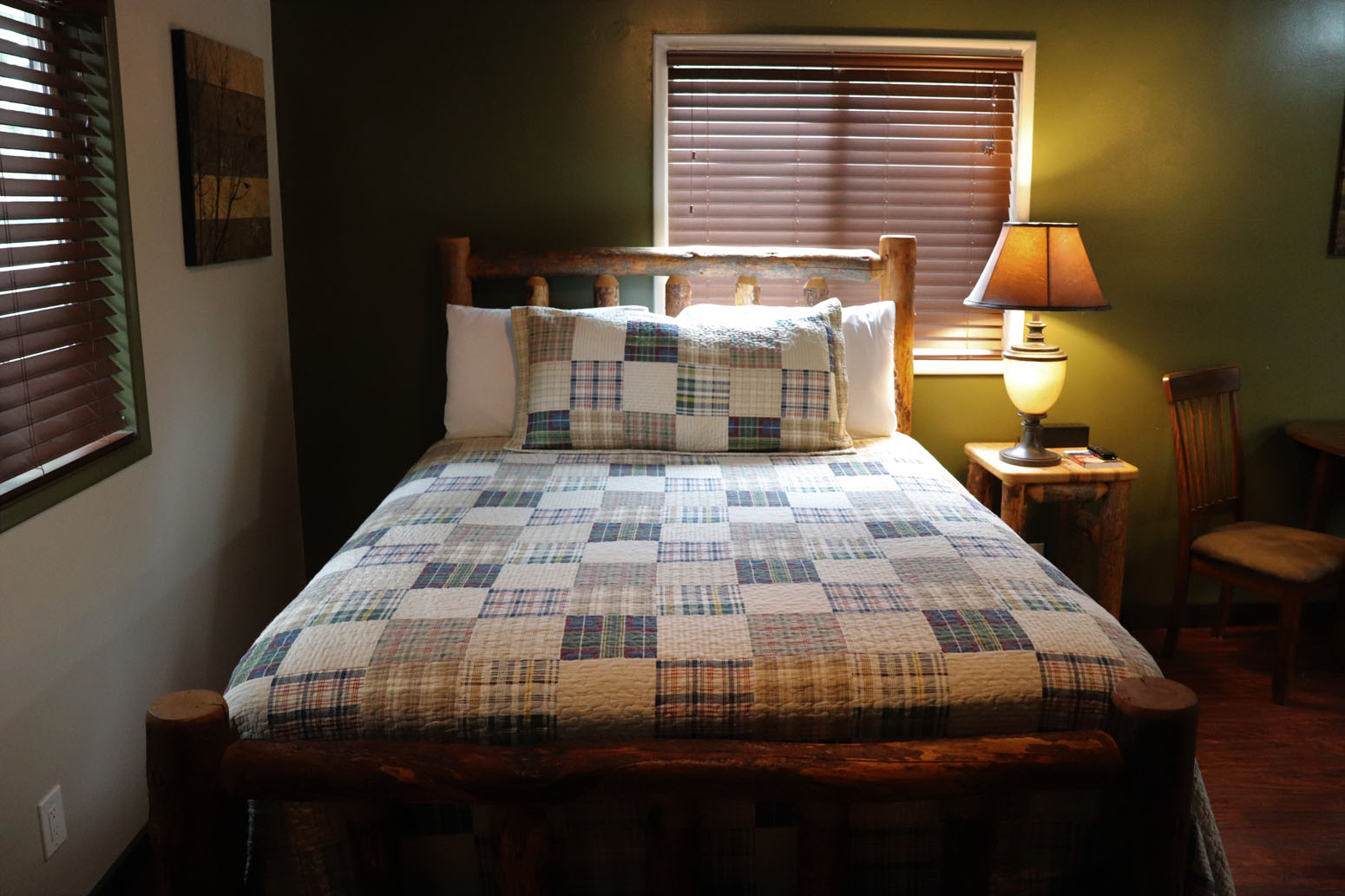 Hotel lodge rooms at Lone Fir Resort Mt St Helens