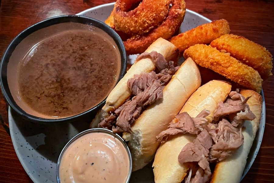 Prime Rib Dip at Bigfoot's Lodge