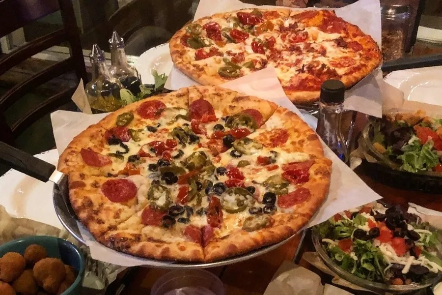 Delicious Pizza at Bigfoot's Lodge